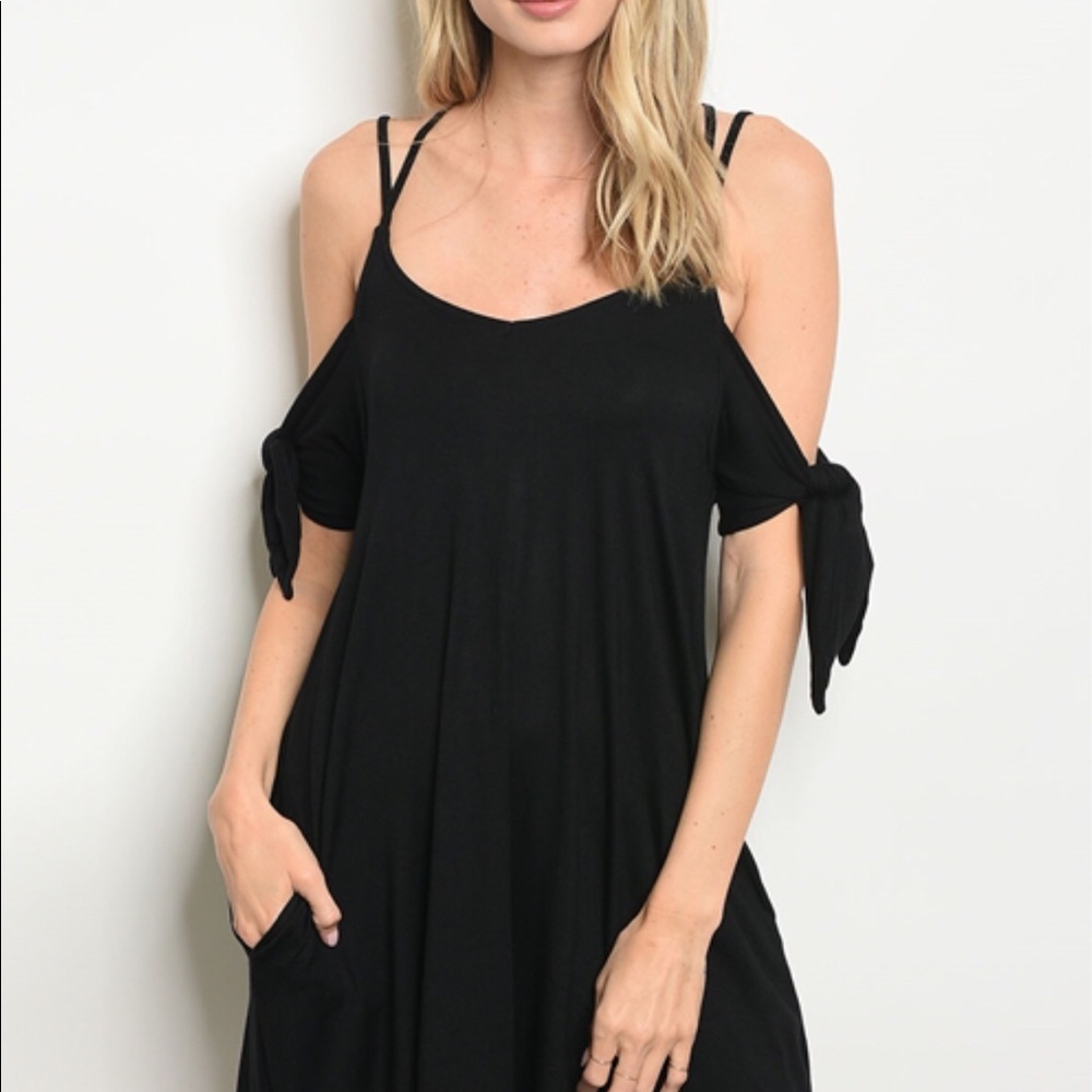 Santa Monica Pier Cold Shoulder Midi Dress - Picture 5 of 6